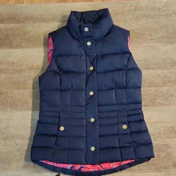 Lilly Pulitzer Down Vest Women's Size XS - Picture 1 of 8